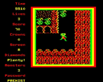Repton 3 - Repton Thru Time (1986)(Superior Software) screen shot game playing